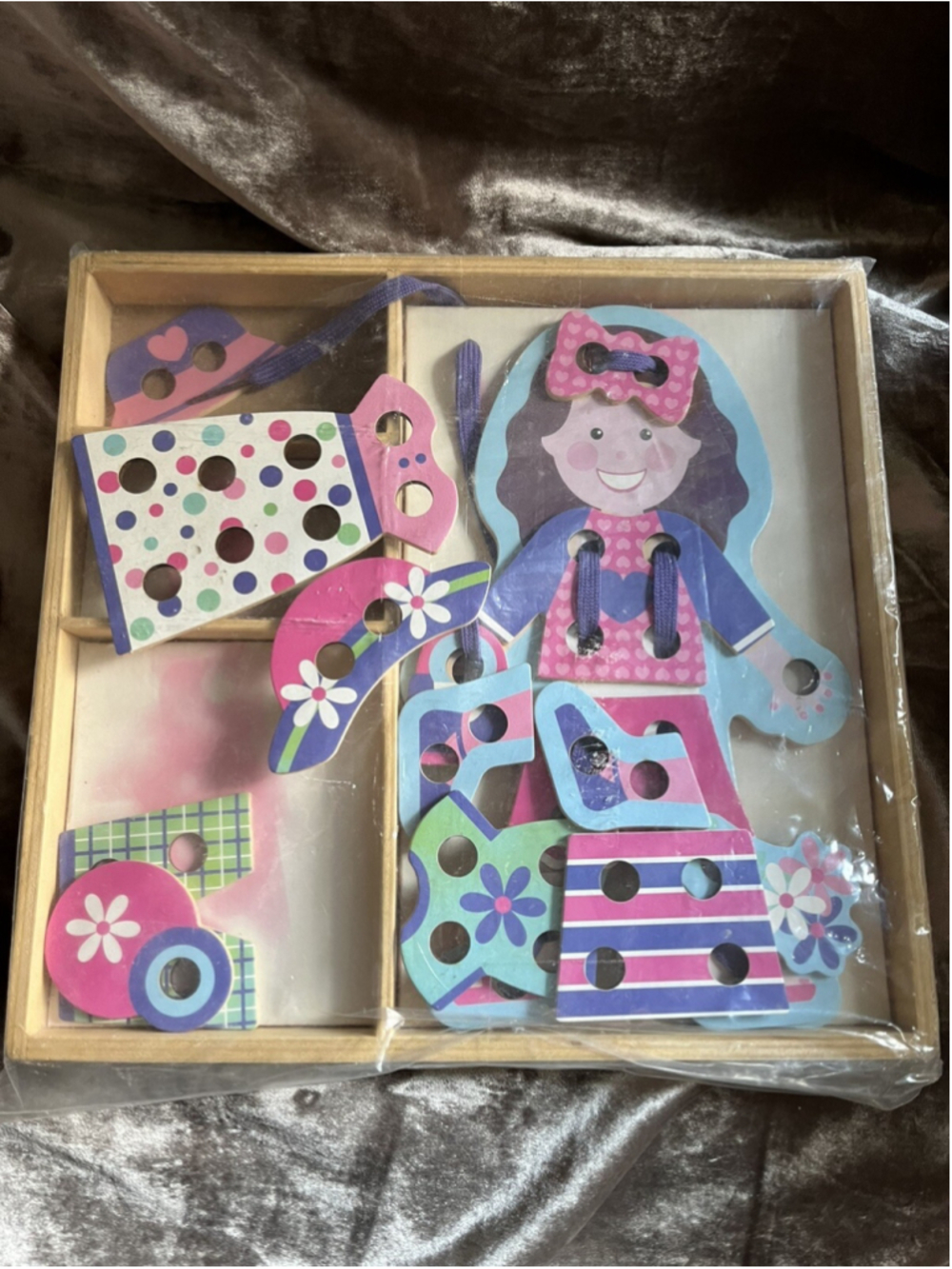 Melissa & Doug My First Lacing Doll Play Set NIP Fine Motor Skills, Coordination
